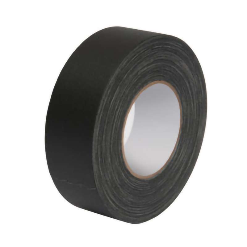 Gaffers Tape, 2"x55 Yds, 3" Core, 11 mil, Black Vinyl, SRB